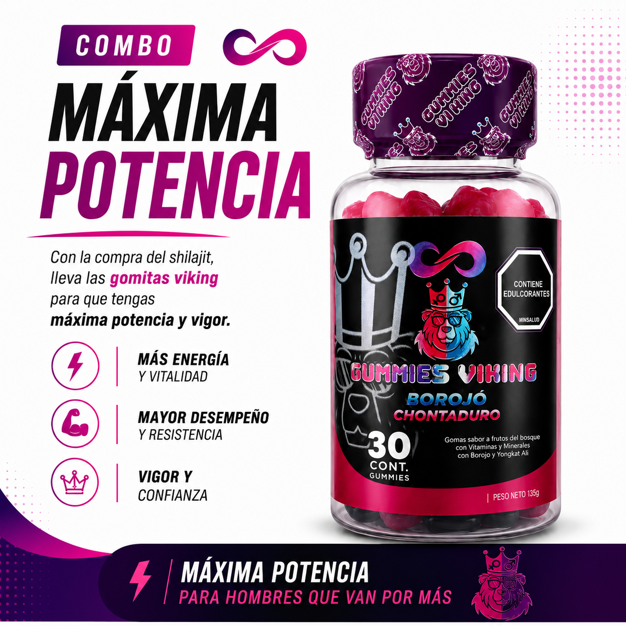Combo Potencia - Gomitas Viking