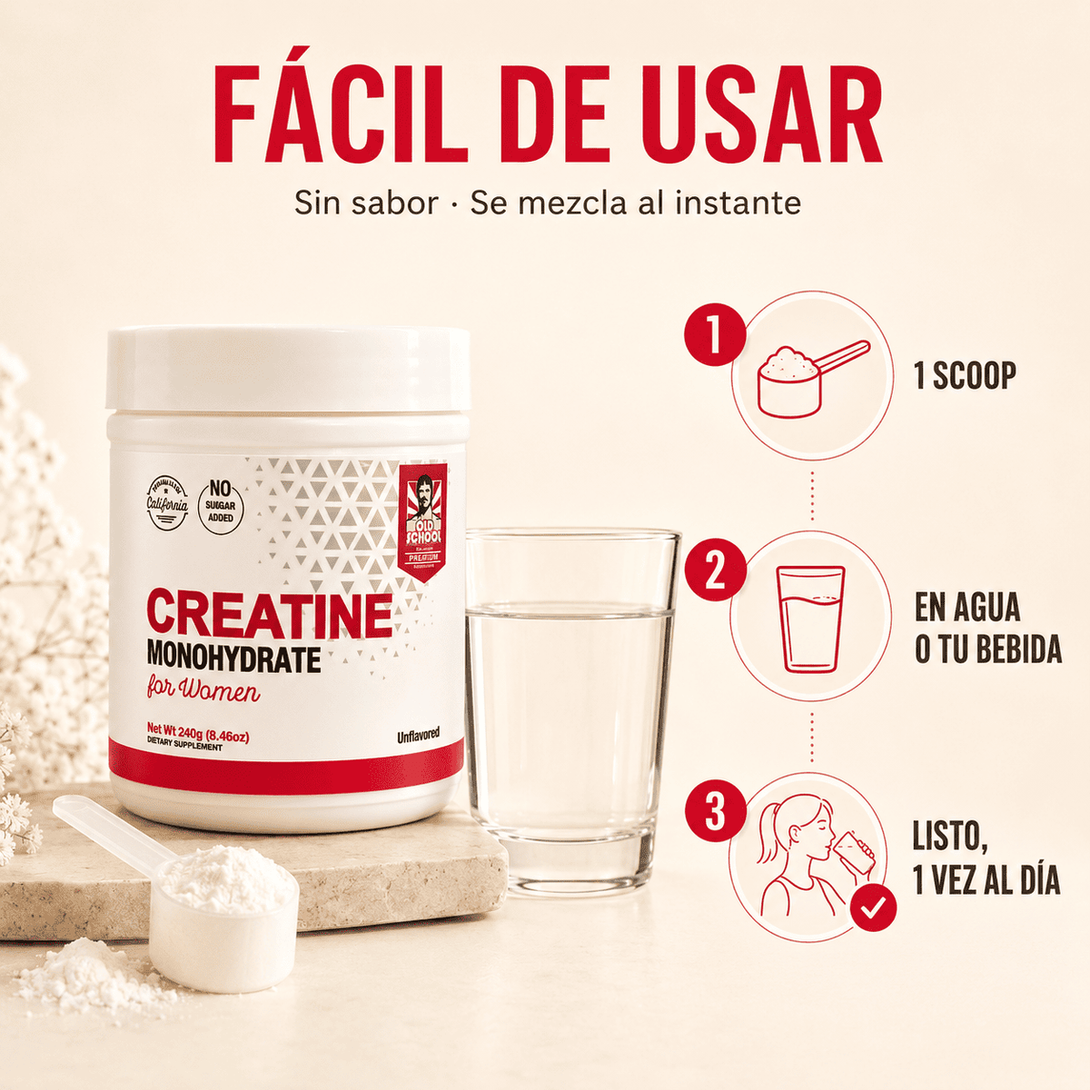 Creatina monohidratada para mujeres (Copy)