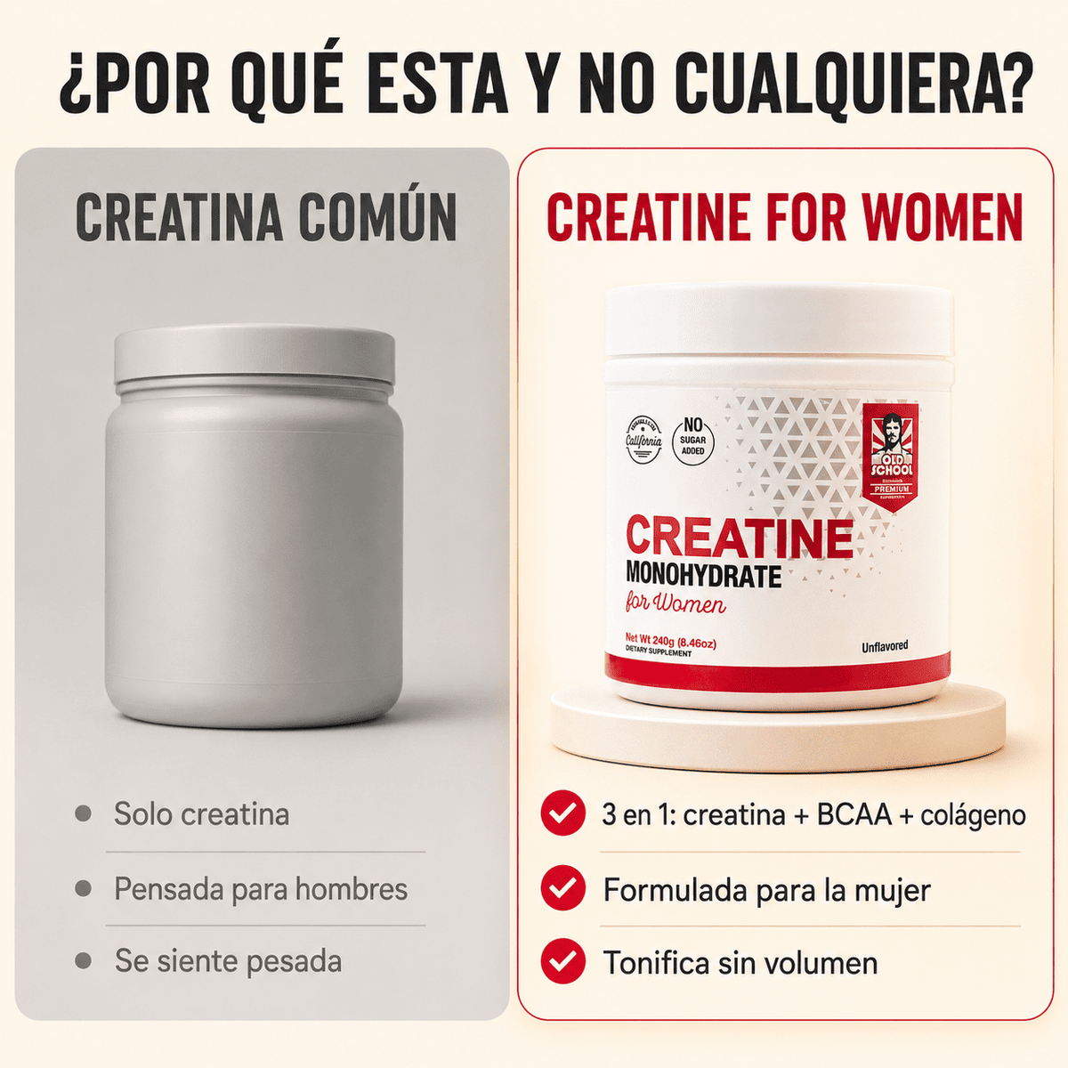 Creatina monohidratada para mujeres (Copy)