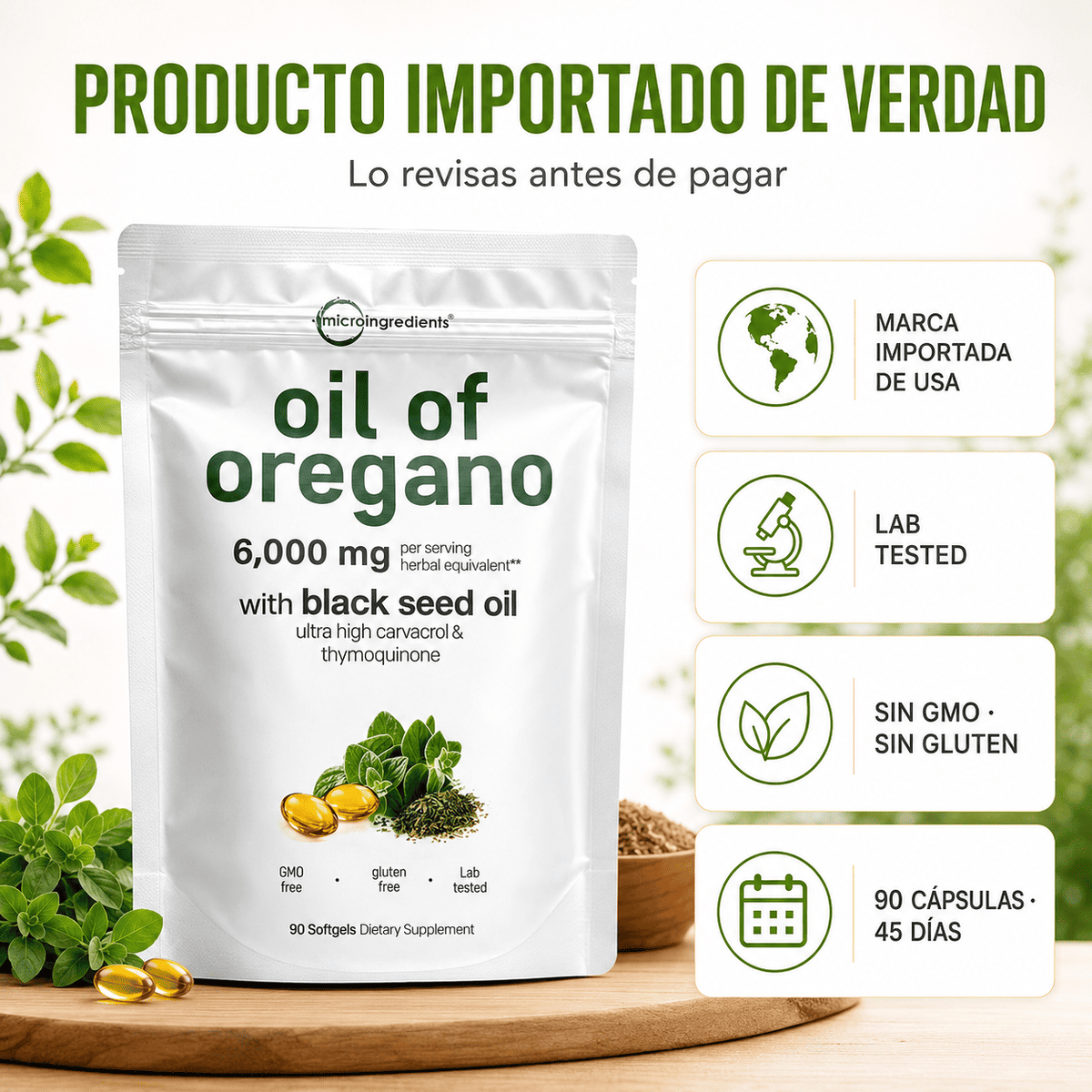 Oregano Oil Capsulas