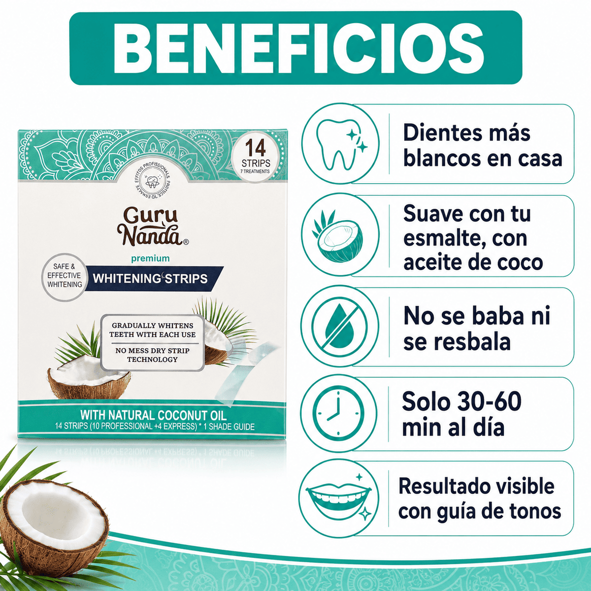 Tiras Blanqueadoras Guru Nanda